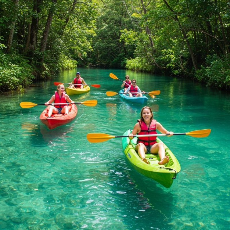 Experience the thrill of kayaking through…